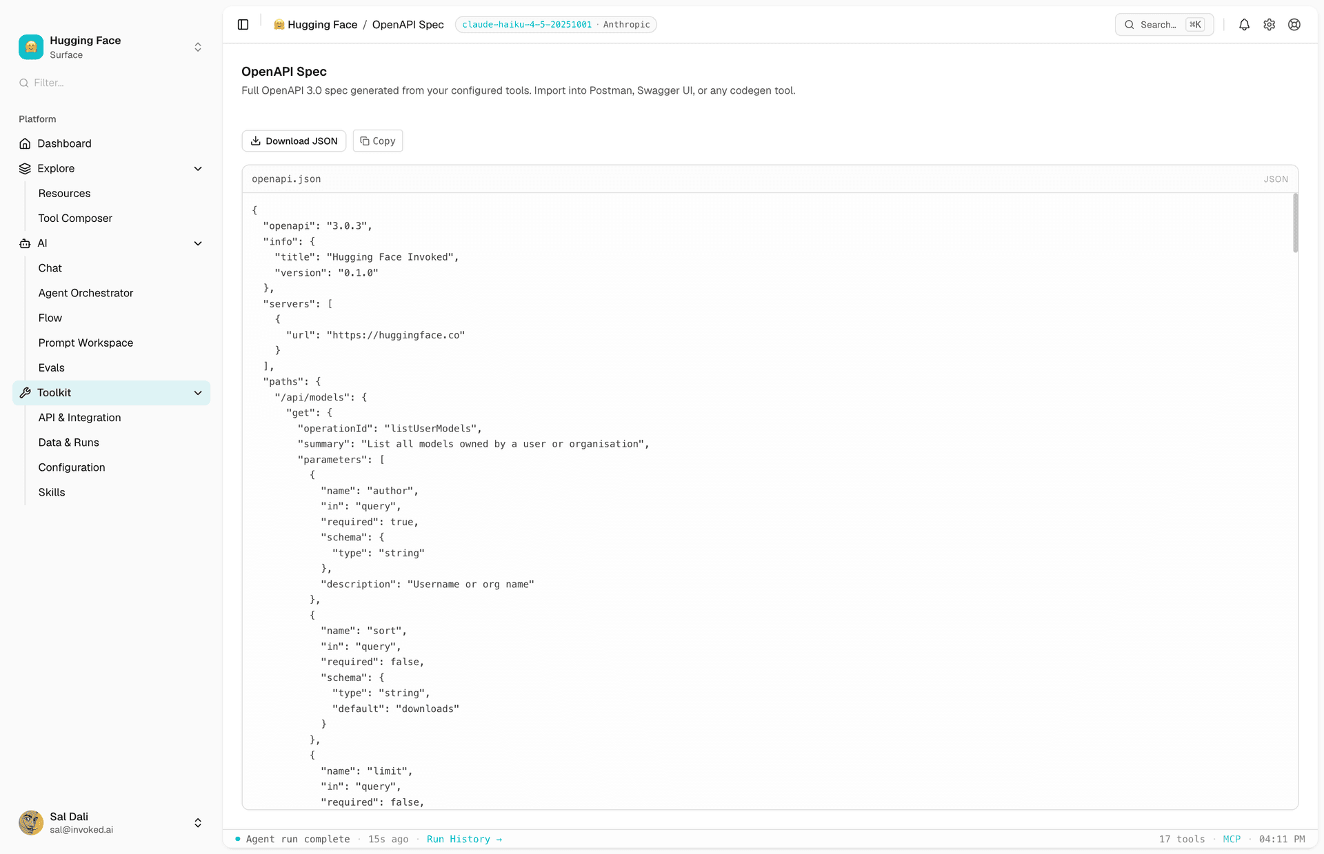 Export your tools. Import anywhere.